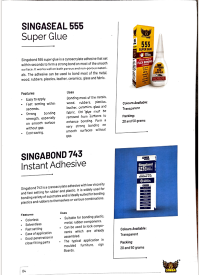 Instant Adhesives & Sealants Range - Page 4