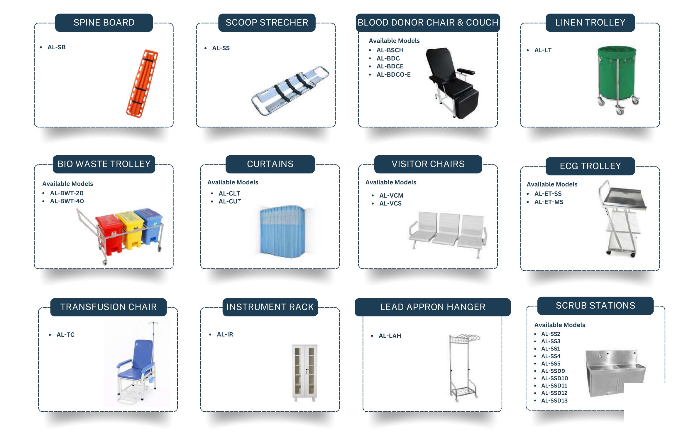 Hospital Furniture, Medical & Surgical Equipment Range - Page 4
