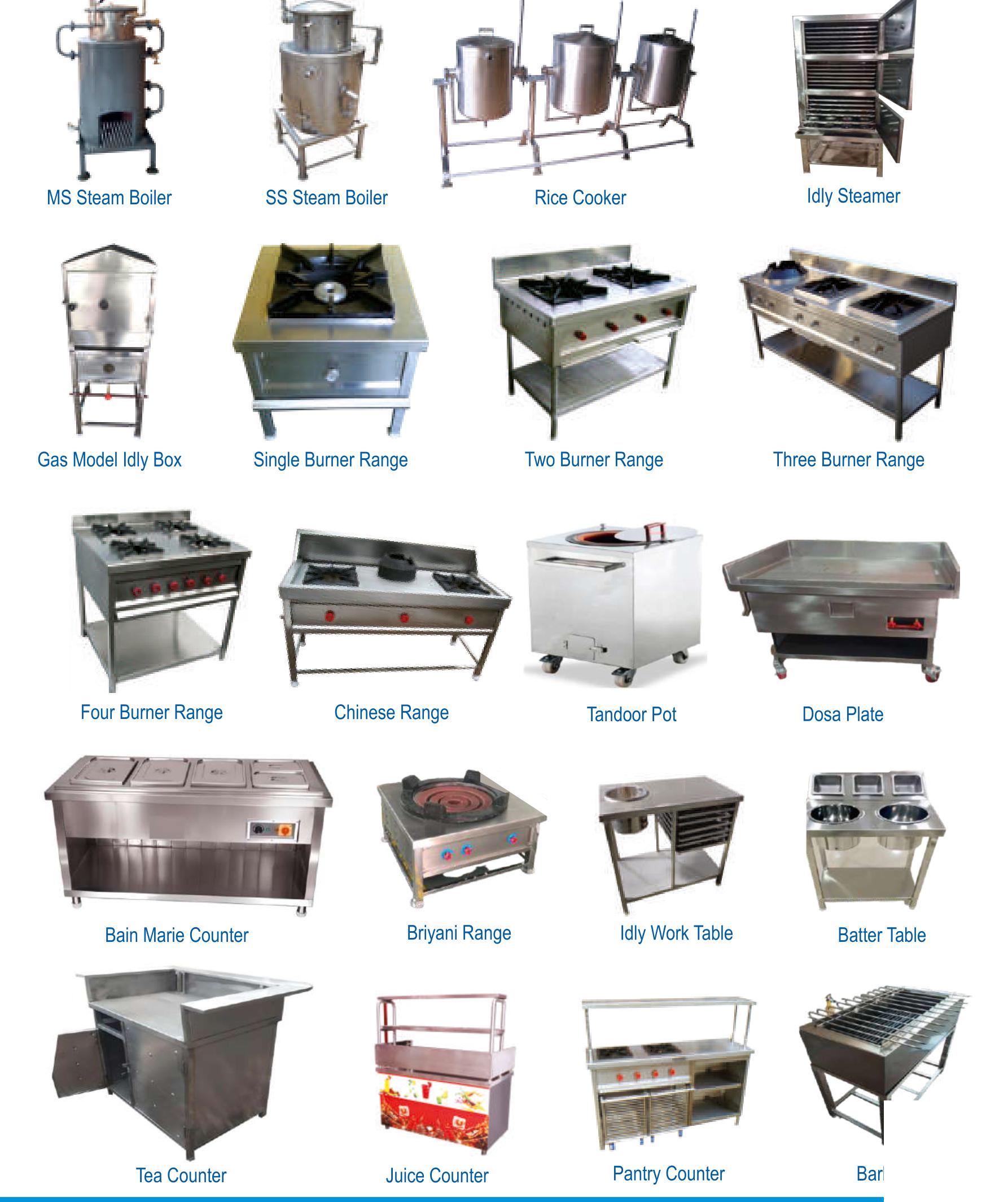 Commercial Kitchen & Catering Equipment Range