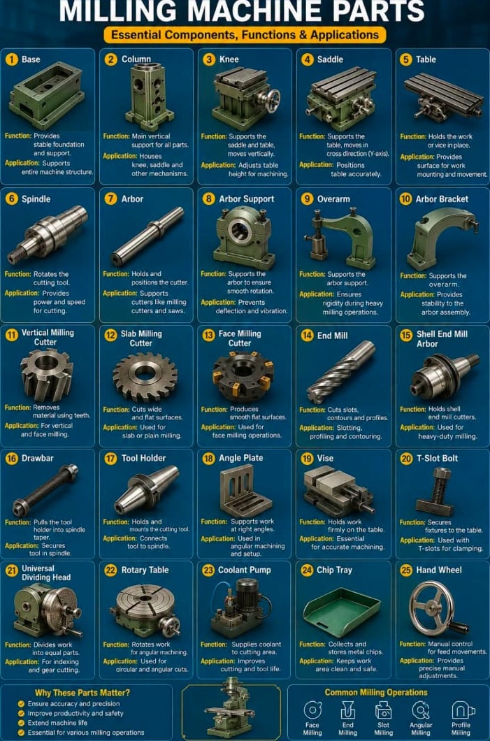 Milling Machine Parts
