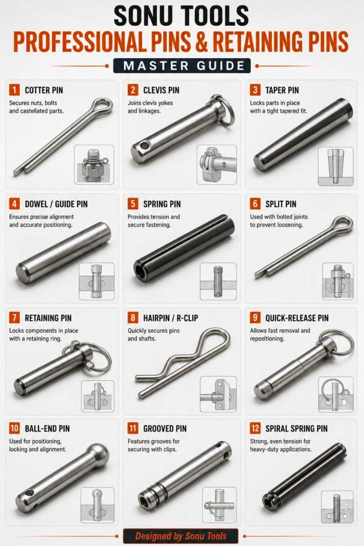 Steel Pins & Clips
