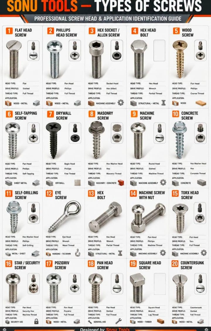 Steel Screws & Bolts