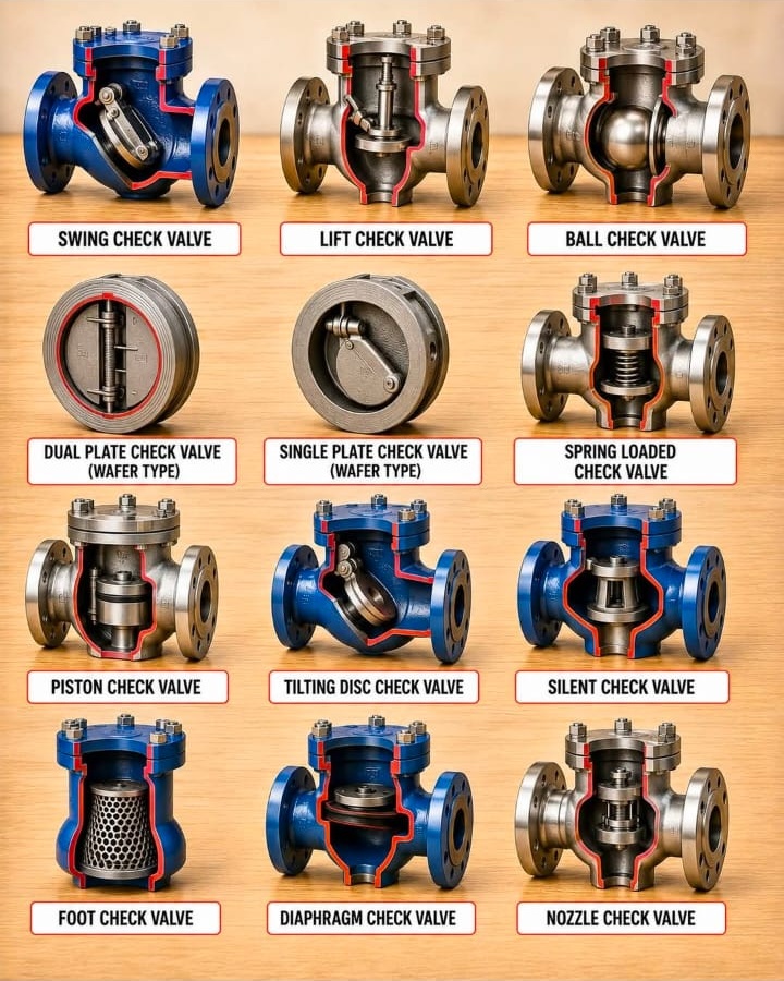 One-Way Pipe Valves